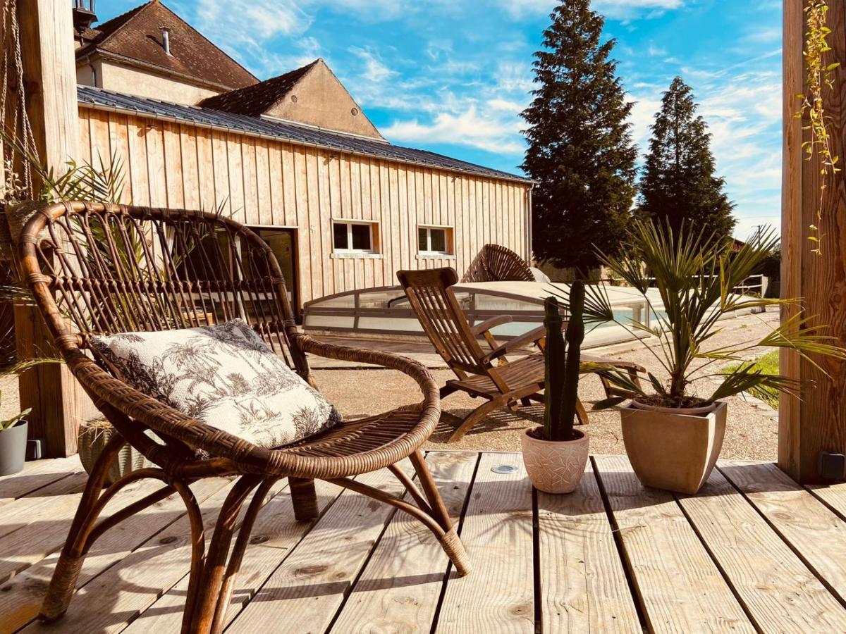 Pool House-L'Hirondelle De Sermizelles- Grand Jardin, Calme Et Nature Aux Portes Du Morvan Zewnętrze zdjęcie